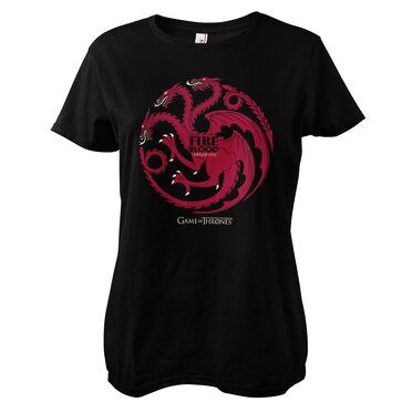 Läs mer om Targaryen - Fire & Blood Girly Tee, T-Shirt