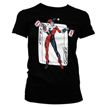Läs mer om Harley Quinn Card Games Girly Tee, T-Shirt