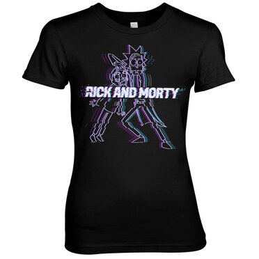 Läs mer om Rick And Morty Glitch Girly Tee, T-Shirt