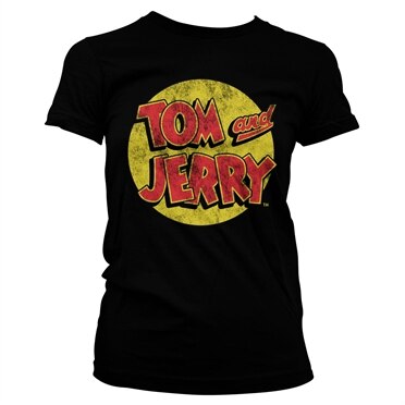 Läs mer om Tom & Jerry Washed Logo Girly Tee, T-Shirt