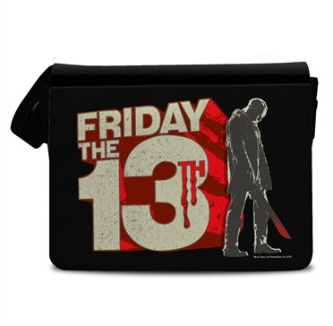 Friday The 13th Block Logo Messenger Bag, Messenger Shoulder Bag