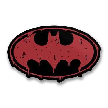 Läs mer om Batman Drip Signal Sticker, Accessories