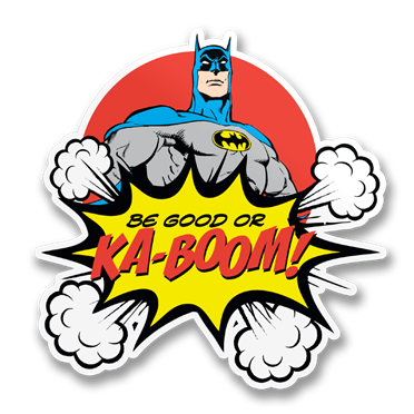 Läs mer om Be Good or Ka-Boom Sticker, Accessories