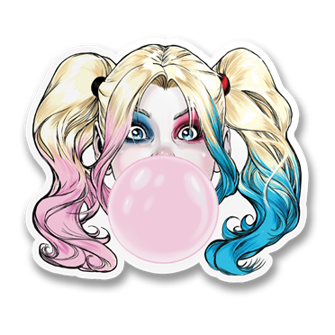 Läs mer om Harley Quinn GUM Sticker, Accessories
