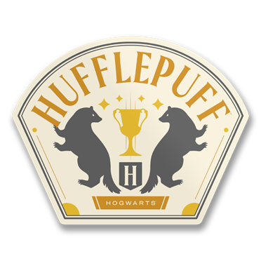 Läs mer om Hufflepuff Label Sticker, Accessories