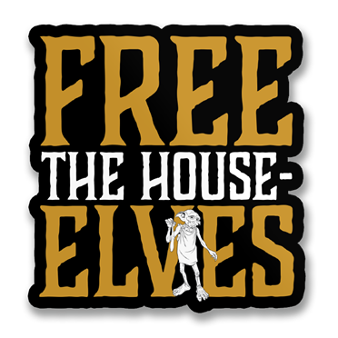 Läs mer om Free The House-Elves Sticker, Accessories