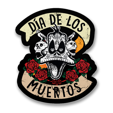 Läs mer om Dia De Los Muertos Sticker, Accessories