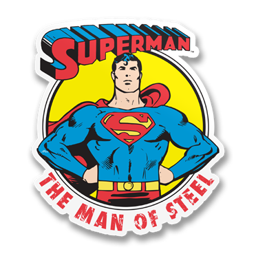 Läs mer om Man Of Steel Sticker, Accessories