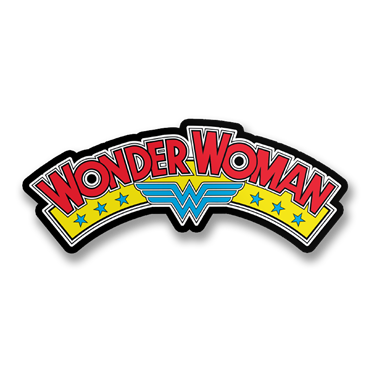 Läs mer om Wonder Woman Retro Logo Sticker, Accessories