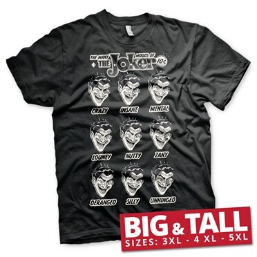 The Many Moods Of The Joker Big & Tall T-Shirt, Big & Tall T-Shirt