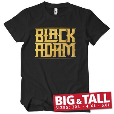 Läs mer om Black Adam Gold Logo Big & Tall T-Shirt, T-Shirt