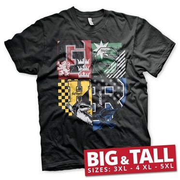 Läs mer om Harry Potter Dorm Crest Big & Tall T-Shirt, T-Shirt