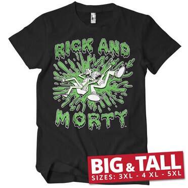 Läs mer om Rick And Morty Splash Big & Tall T-Shirt, T-Shirt