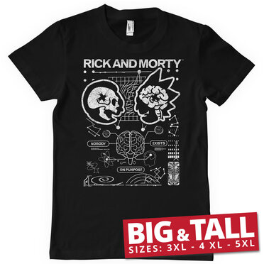 Läs mer om Rick and Morty - Nobody Exists On Purpose Big & Tall T-Shirt, T-Shirt
