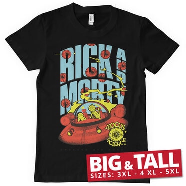 Läs mer om Rick and Morty - Focus On Science Big & Tall T-Shirt, T-Shirt