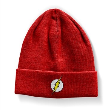 The Flash Logo Beanie, Knitted Beanie