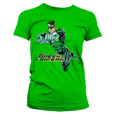 Green Lantern Distressed Girly Tee, Girly T-Shirt