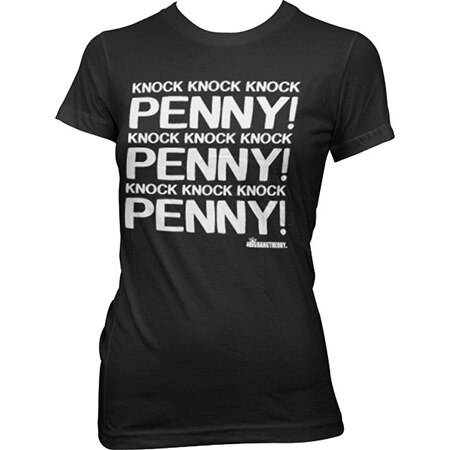 Penny Knock Knock Knock Girly T-Shirt, Girly T-Shirt