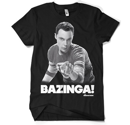 Läs mer om Sheldon Says BAZINGA! T-Shirt, T-Shirt