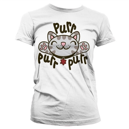 Soft Kitty - Purr-Purr-Purr Girly T-Shirt, Girly T-Shirt