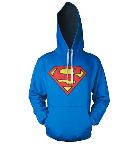 Superman Shield Hoodie, Hooded Pullover