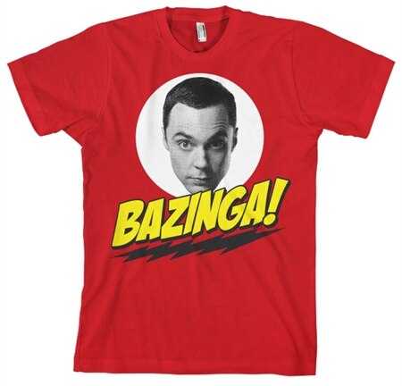Bazinga Sheldons Head T-Shirt, Basic Tee