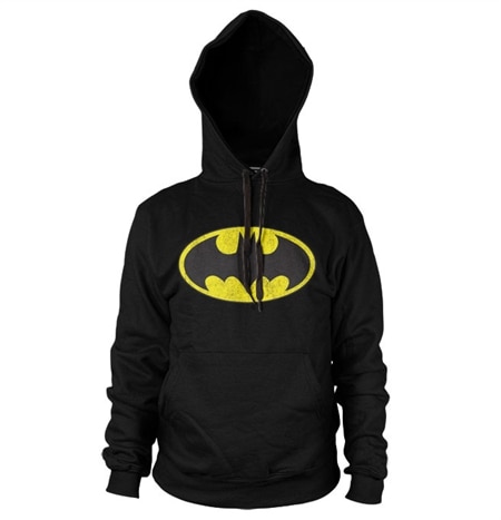 Batman Distressed Logo Hoodie, Hooded Pullover
