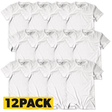 Läs mer om T-Shirts Bigpack Vit - 12 pack, T-Shirt