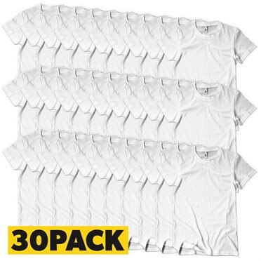 T-Shirts Megapack Vit - 30 pack, T-Shirt