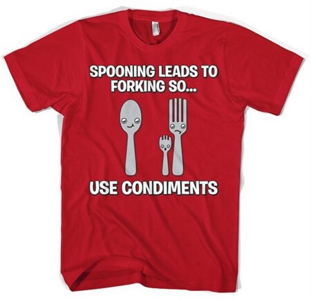 Spooning Leads To Forking T-Shirt, Basic Tee