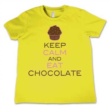 Keep Calm And Eat Chocolate Kids T-Shirt, Kids T-Shirt (