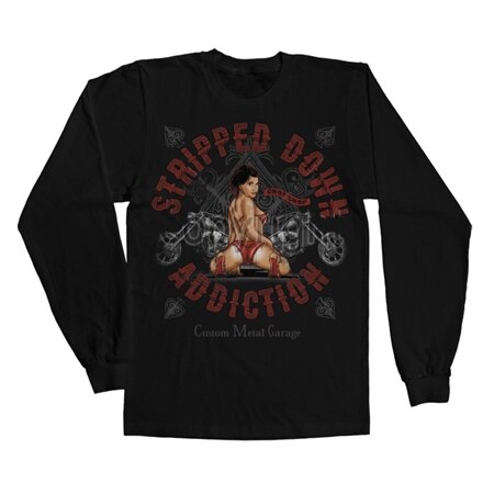 Stripped Down Addiction LS T-Shirt, Long Sleeve T-Shirt