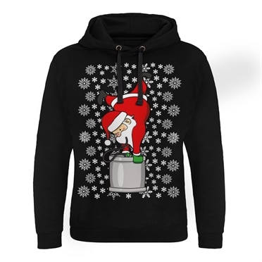 Santa Claus Keg Stand Epic Hoodie, Epic Hooded Pullover