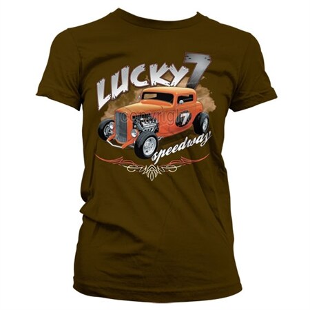Lucky 7 Speedway Girly T-Shirt, Girly T-Shirt
