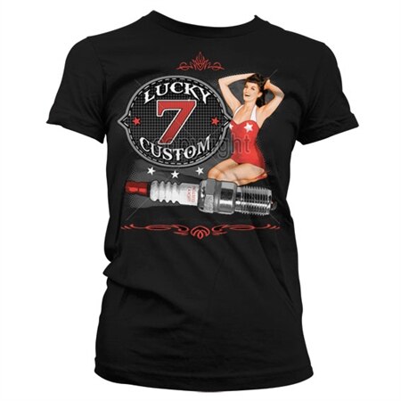 Lucky 7 Custom Girly T-Shirt, Girly T-Shirt