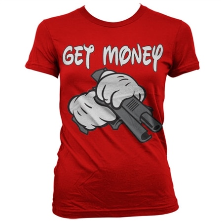Cartoon Hands - Get Money Girly T-Shirt, Girly T-Shirt