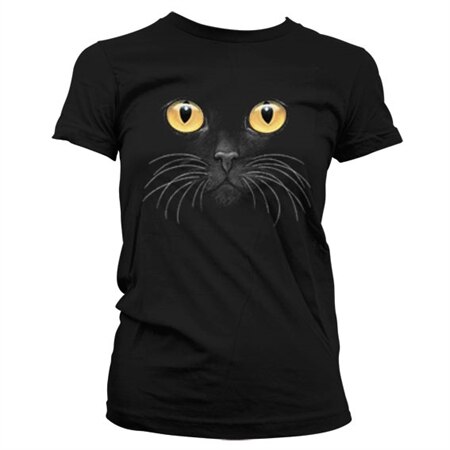 Black Kitty Girly Tee, Girly T-Shirt