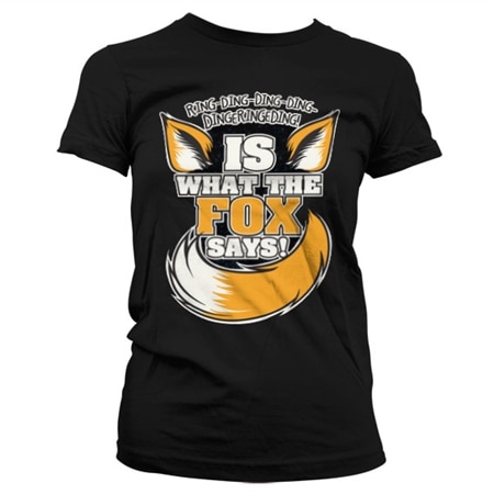 Läs mer om What Does The Fox Say Girly T-Shirt, T-Shirt