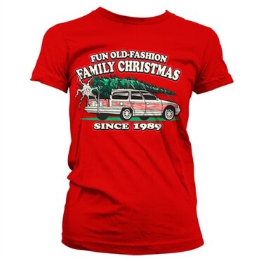 Läs mer om Fun Old-Fashion Family Christmas Girly Tee, T-Shirt