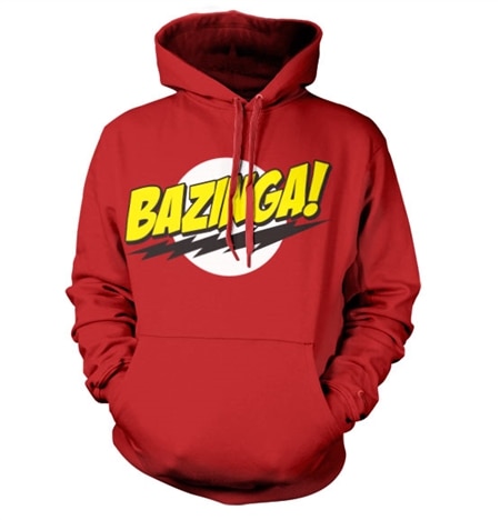 Bazinga Super Logo Hoodie, Hooded Pullover