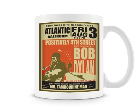 Bob Dylan Coffee Mug, Coffee Mug