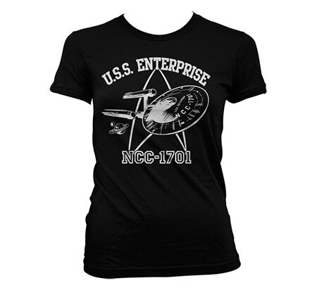 Läs mer om Star Trek - U.S.S. Enterprise Girly T-Shirt, T-Shirt