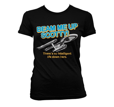 Star Trek - Beam Me Up Scotty Girly T-Shirt, Girly T-Shirt