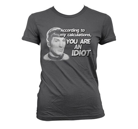 Star Trek - According To My Calculations Girly T-Shirt, Girly T-Shirt
