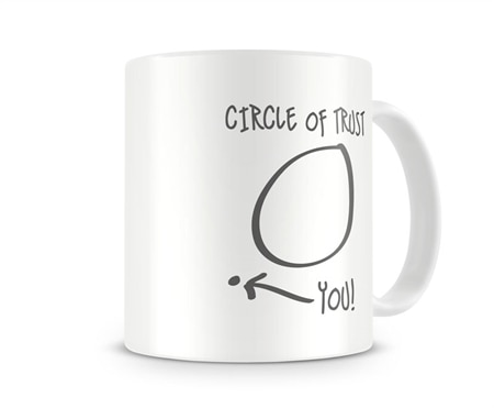 Läs mer om Curcle Of trust Coffee Mug, Accessories