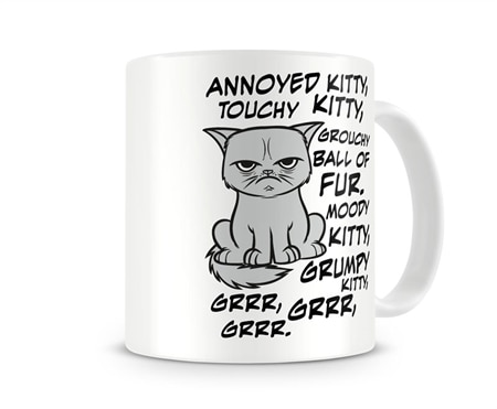 Läs mer om Grumpy Cat Coffee Mug, Accessories