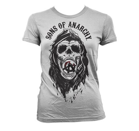 Sons Of Anarchy Draft Skull Girly T-Shirt, Girly T-Shirt