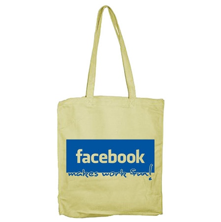 Läs mer om Facebook make work fun! Tote Bag, Accessories