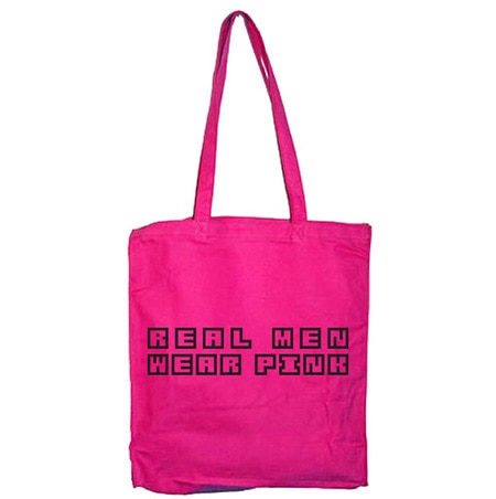 Real Men Wear Pink Tote Bag, Tote Bag