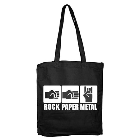 Rock-Paper-Metal Tote Bag, Tote Bag